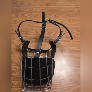 Black Leather Dog Muzzle